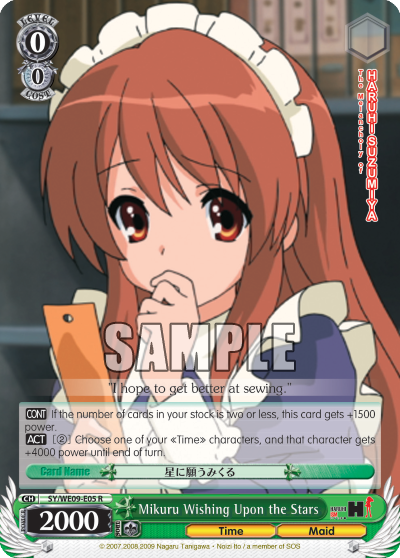 Mikuru Wishing Upon the Stars