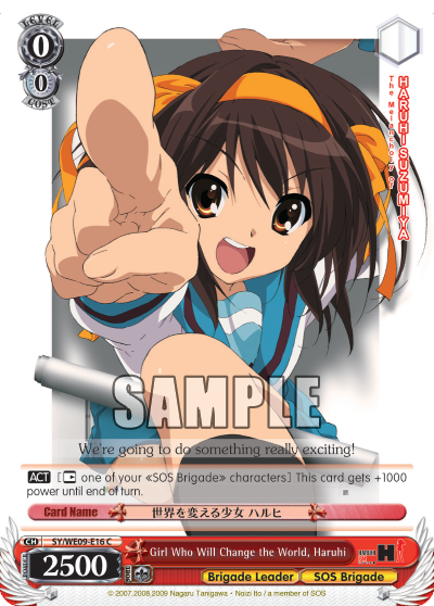 Girl Who Will Change the World, Haruhi