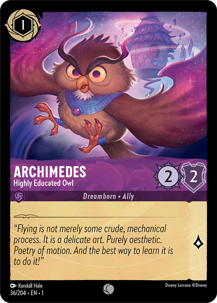 Carta Archimedes - Highly Educated Owl del set The First Chapter