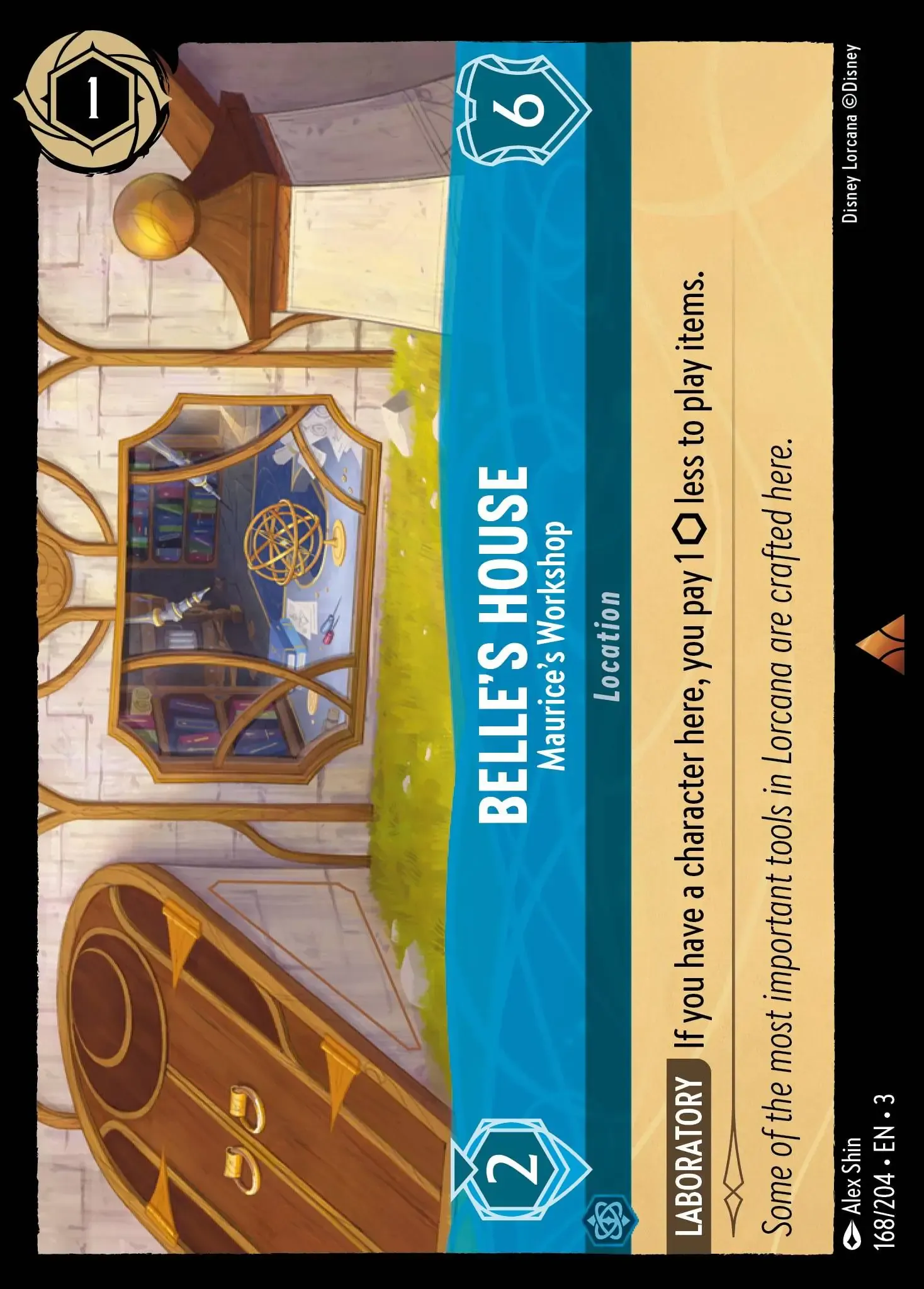 Carta Belle's House - Maurice's Workshop del set Into the Inklands