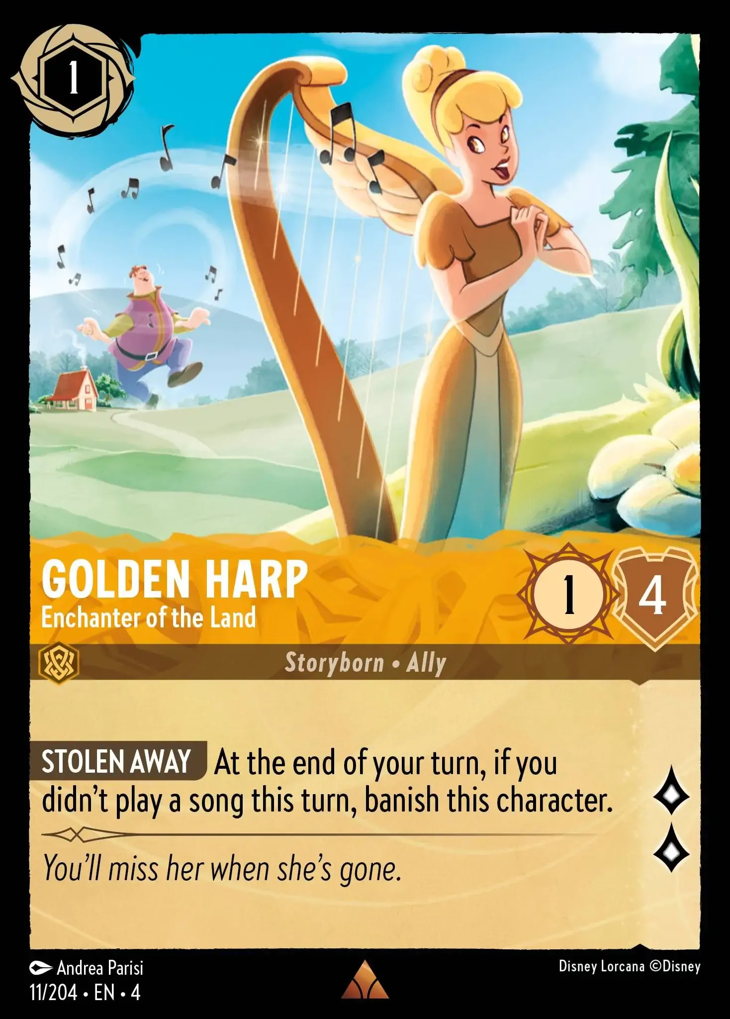 Carta Golden Harp - Enchanter of the Land del set Ursula's Return