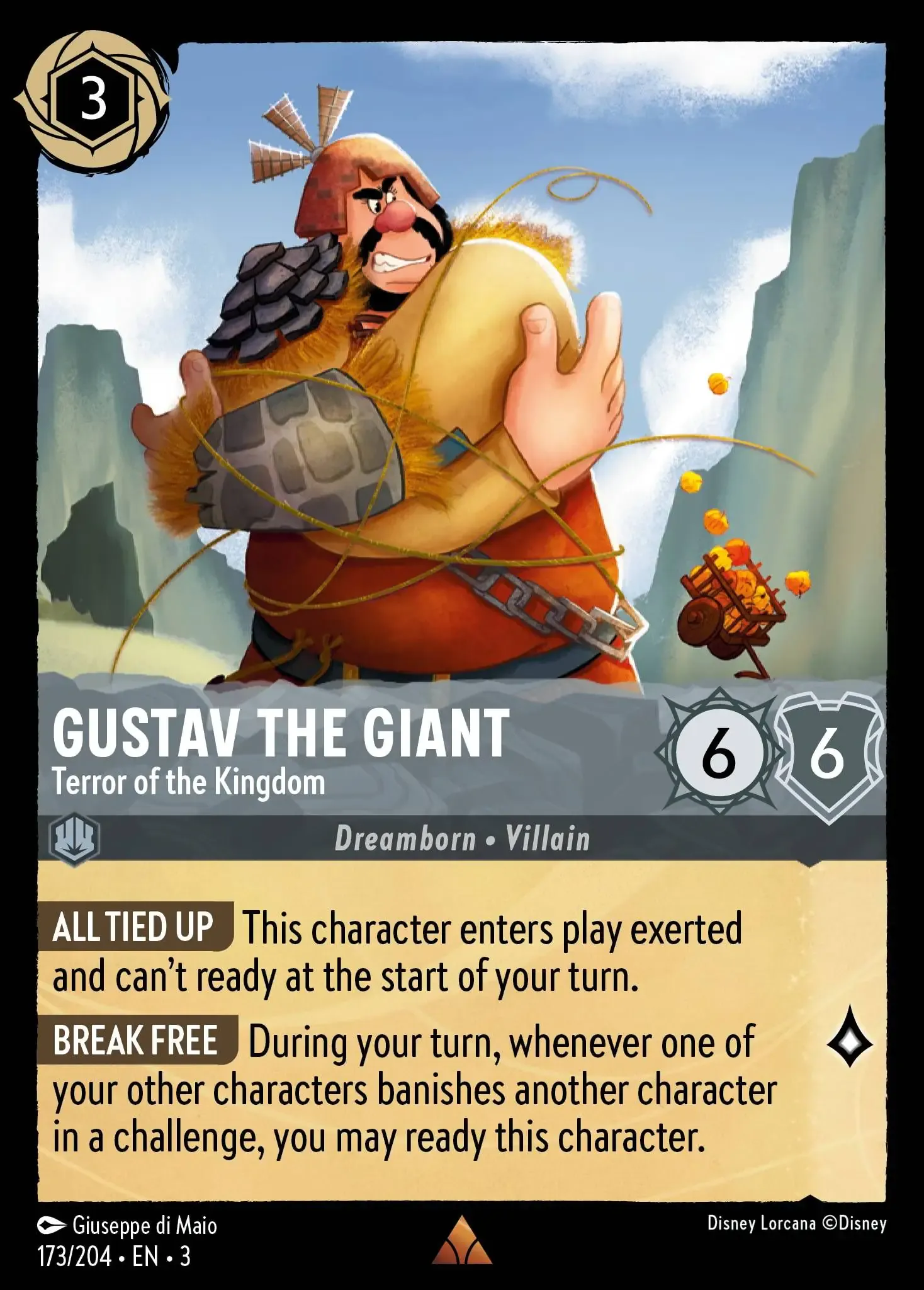 Carta Gustav the Giant - Terror of the Kingdom del set Into the Inklands