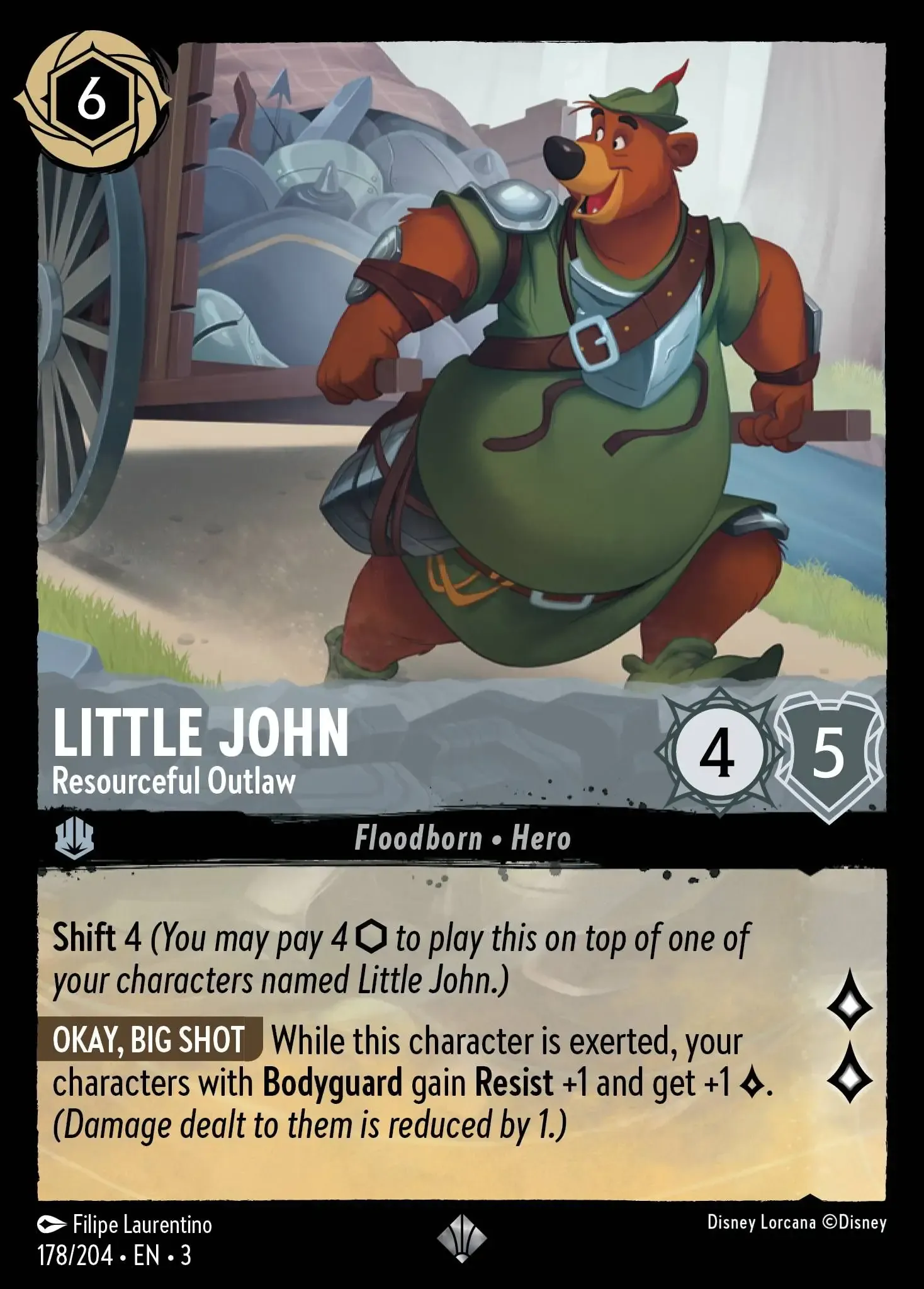 Carta Little John - Resourceful Outlaw del set Into the Inklands