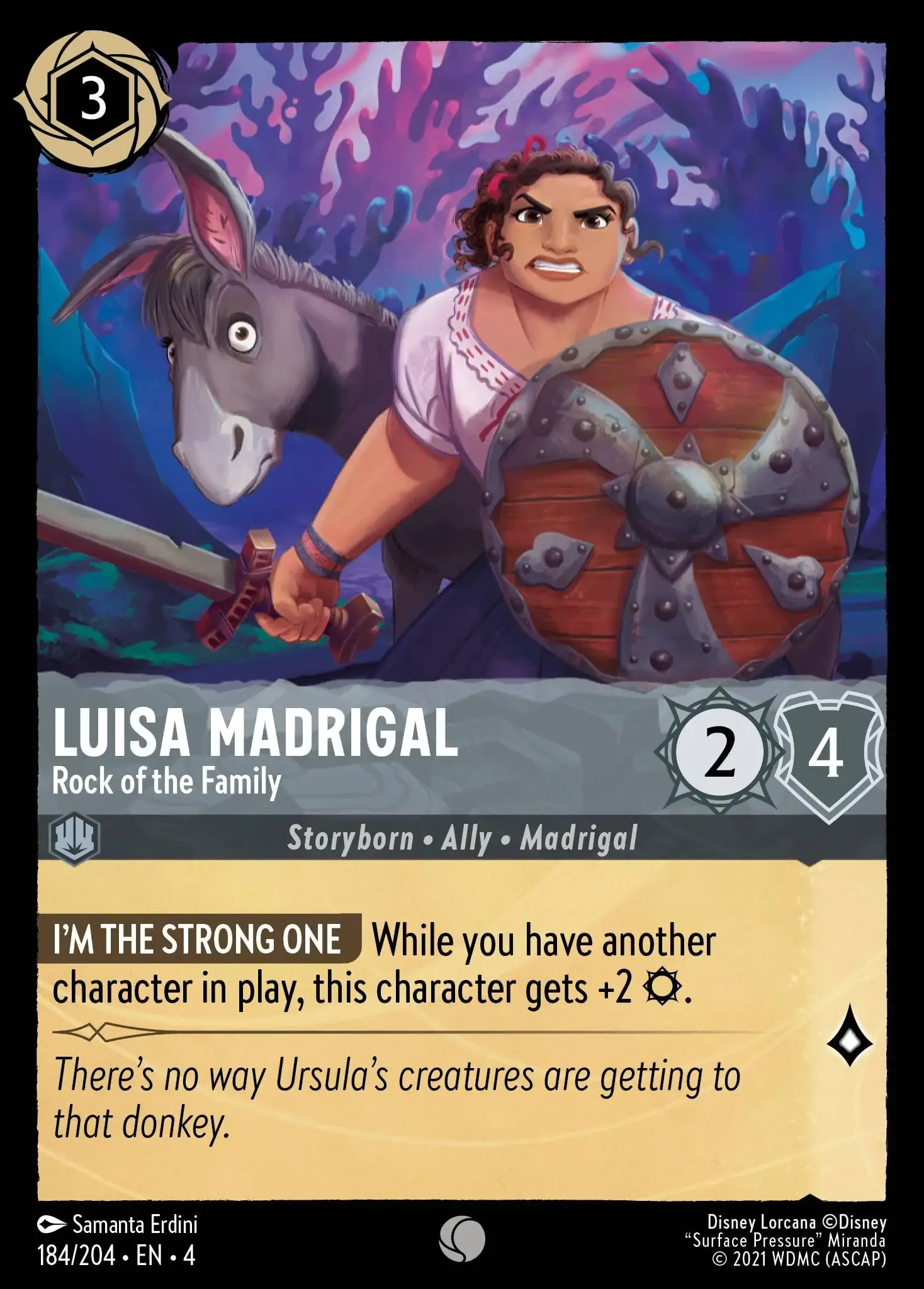 Carta Luisa Madrigal - Rock of the Family del set Ursula's Return