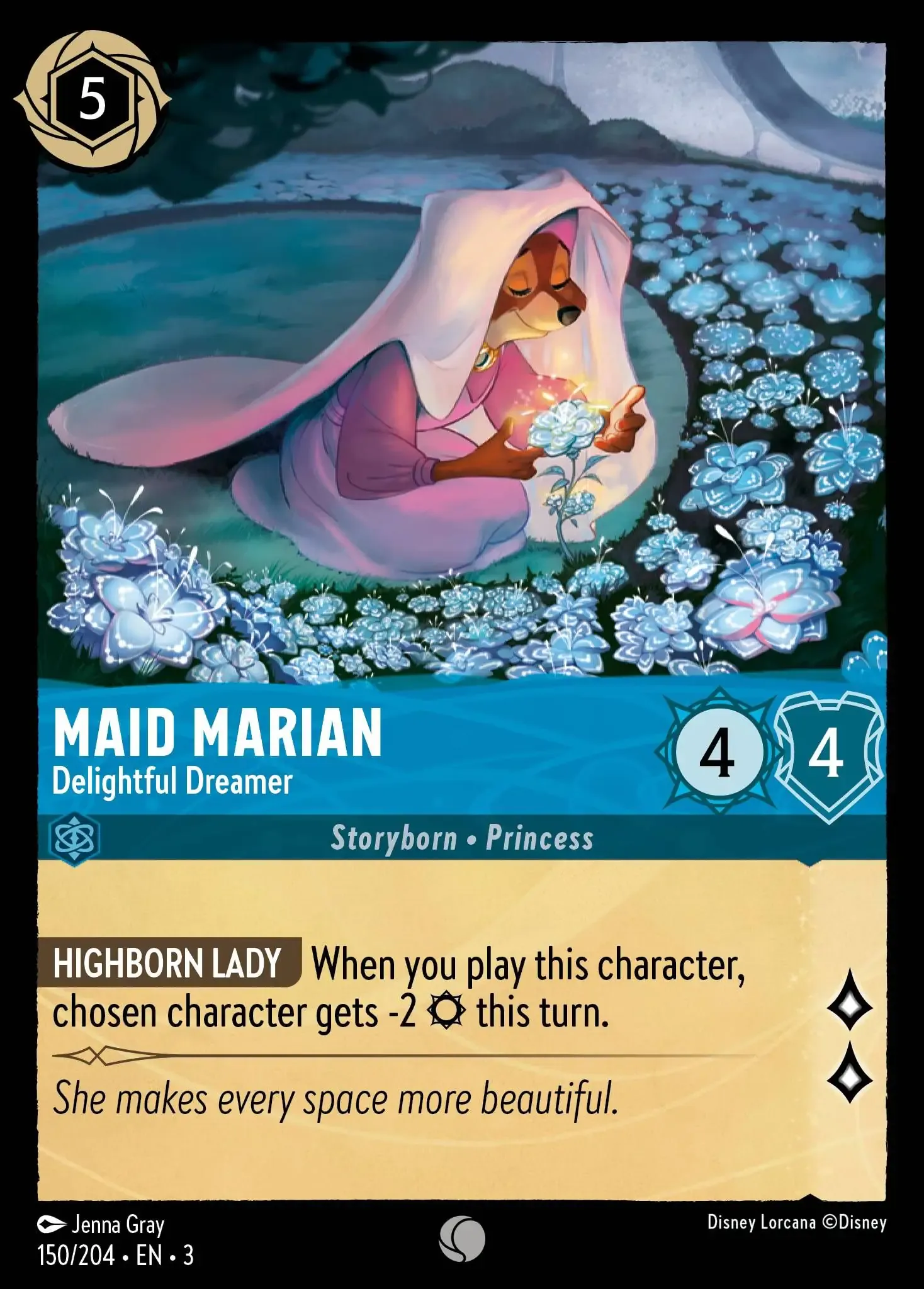 Carta Maid Marian - Delightful Dreamer del set Into the Inklands
