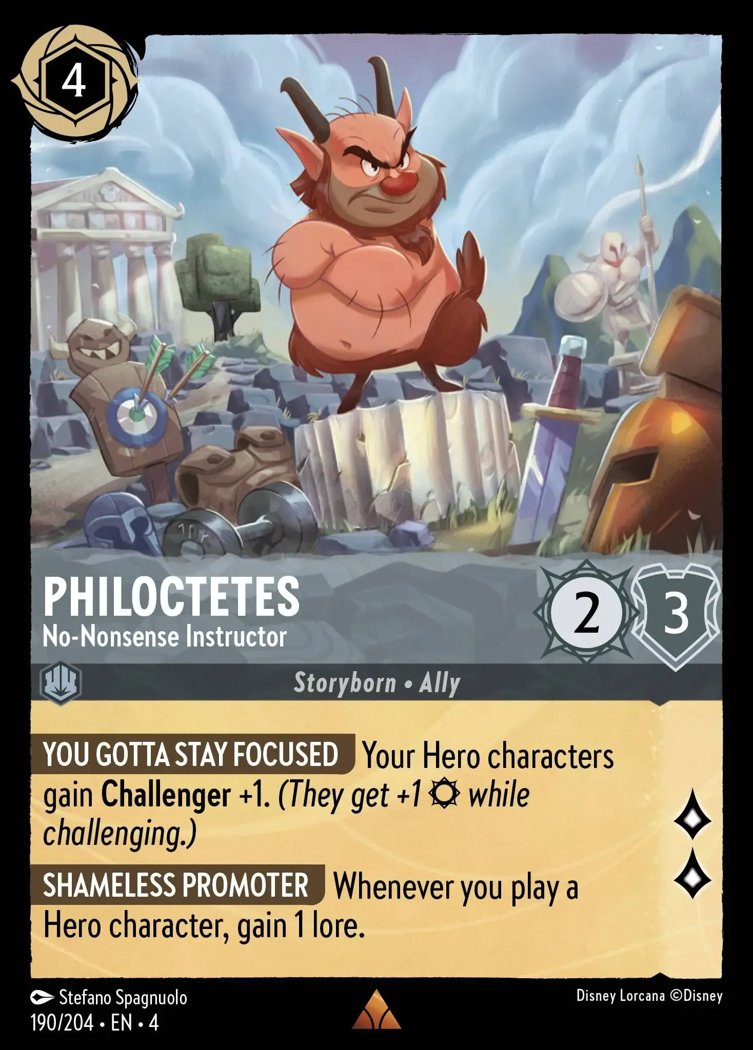 Carta Philoctetes - No-Nonsense Instructor del set Ursula's Return