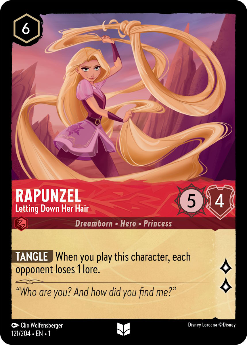 Carta Rapunzel - Letting Down Her Hair del set The First Chapter
