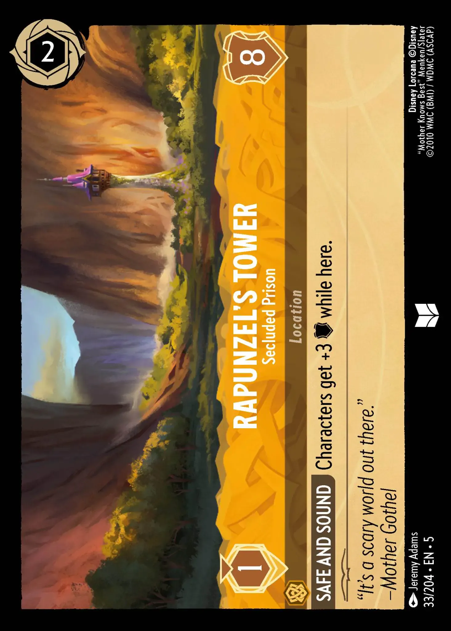 Carta Rapunzel's Tower - Secluded Prison del set Shimmering Skies