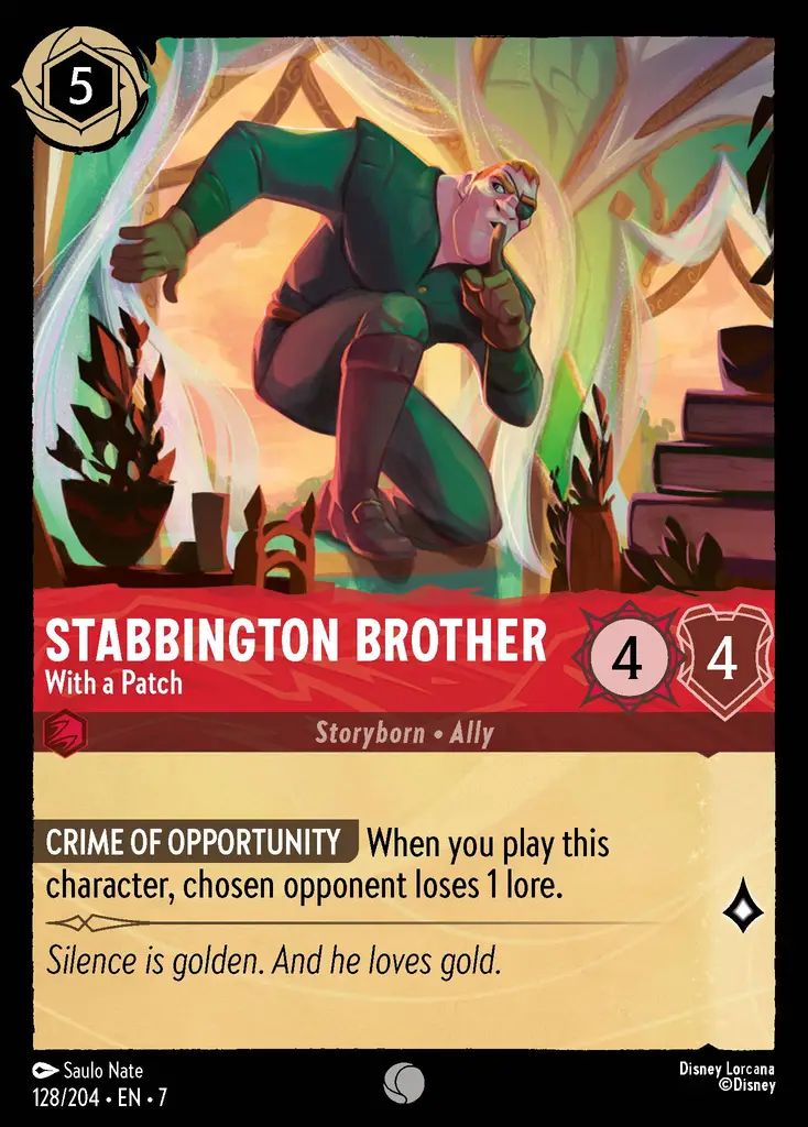 Carta Stabbington Brother - With a Patch del set Archazia's Island