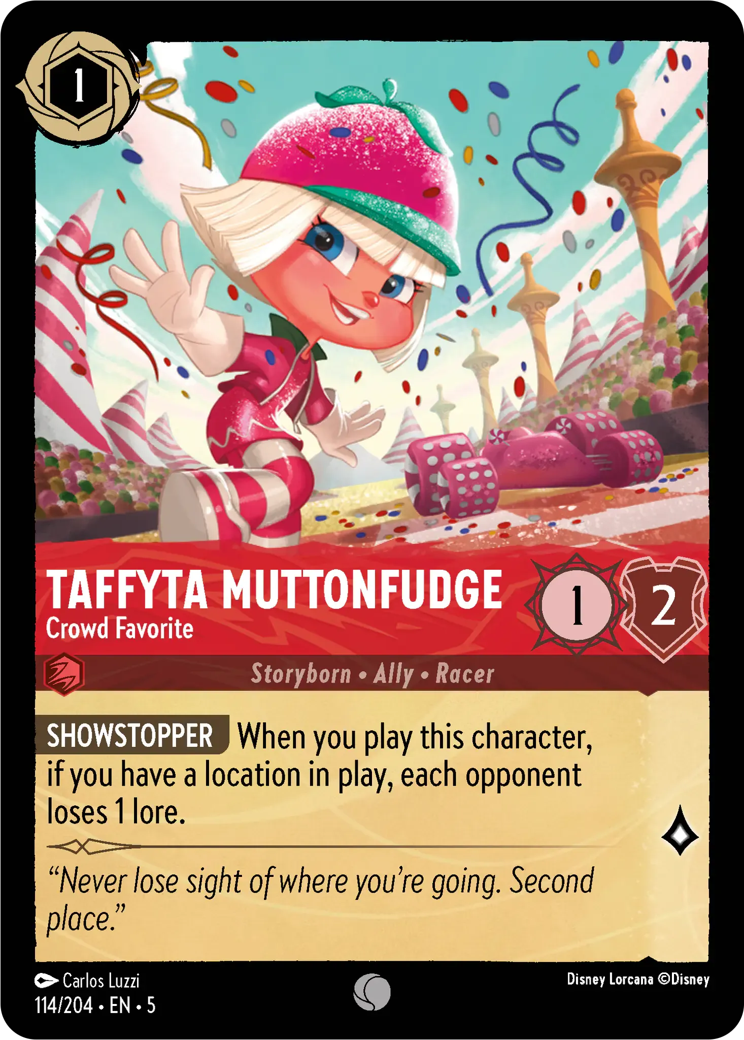 Carta Taffyta Muttonfudge - Crowd Favorite del set Shimmering Skies