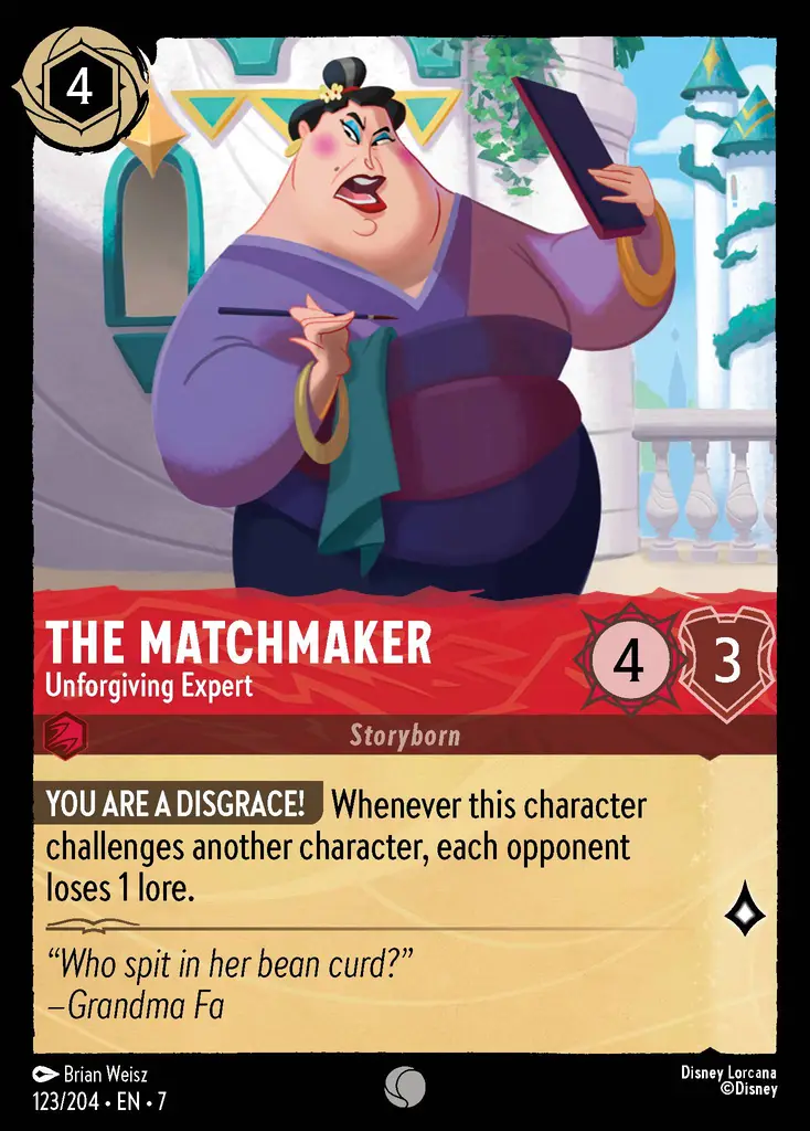 Carta The Matchmaker - Unforgiving Expert del set Archazia's Island