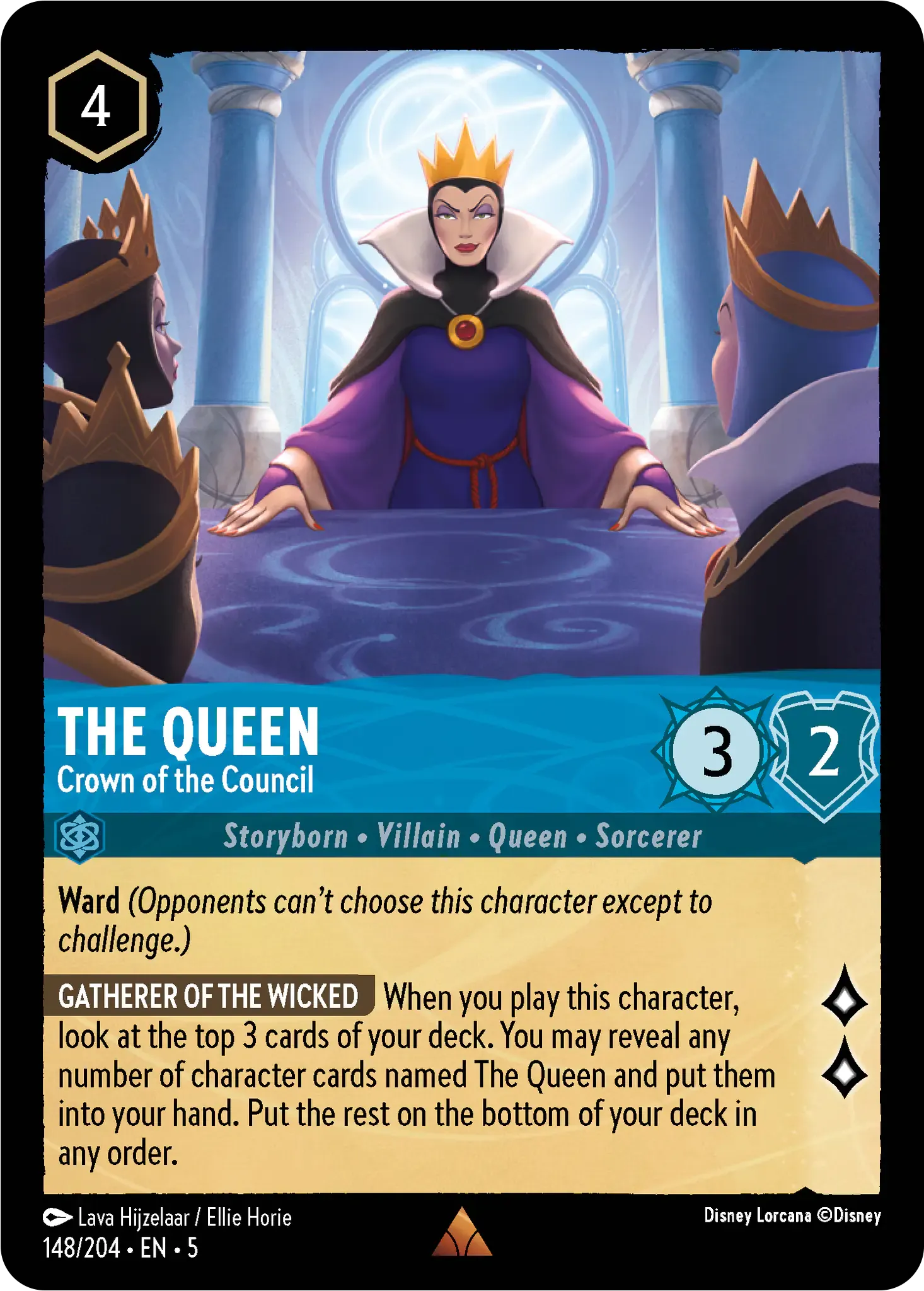 Carta The Queen - Crown of the Council del set Shimmering Skies