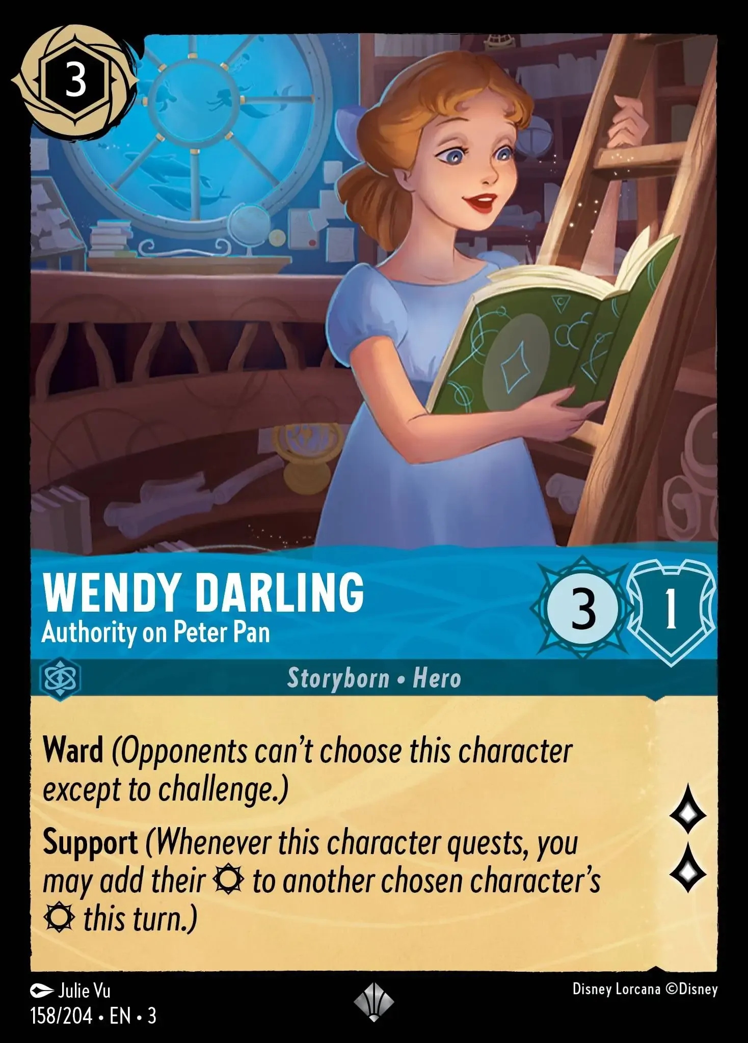 Carta Wendy Darling - Authority on Peter Pan del set Into the Inklands