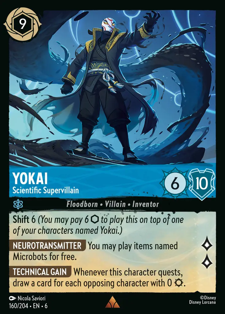Carta Yokai - Scientific Supervillain del set Azurite Sea