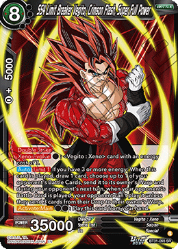 SS4 Limit Breaker Vegito, Crimson Flash, Super Full Power